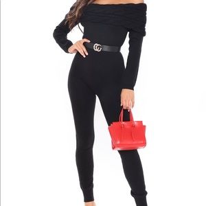 Fashion Nova Until I Met You Off The Shoulder Jumpsuit